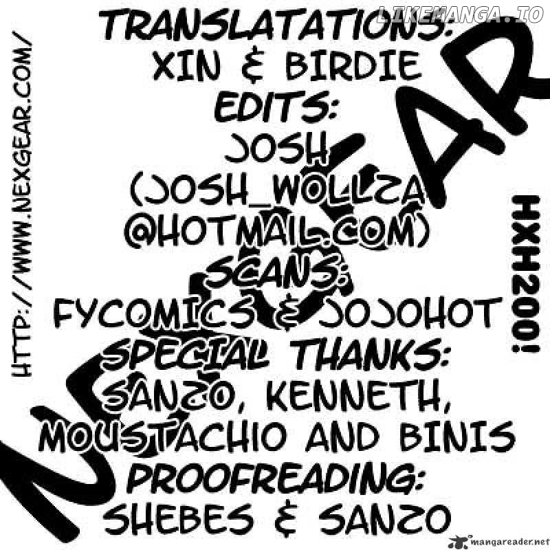 Hunter x Hunter, Chapter 200 image 01